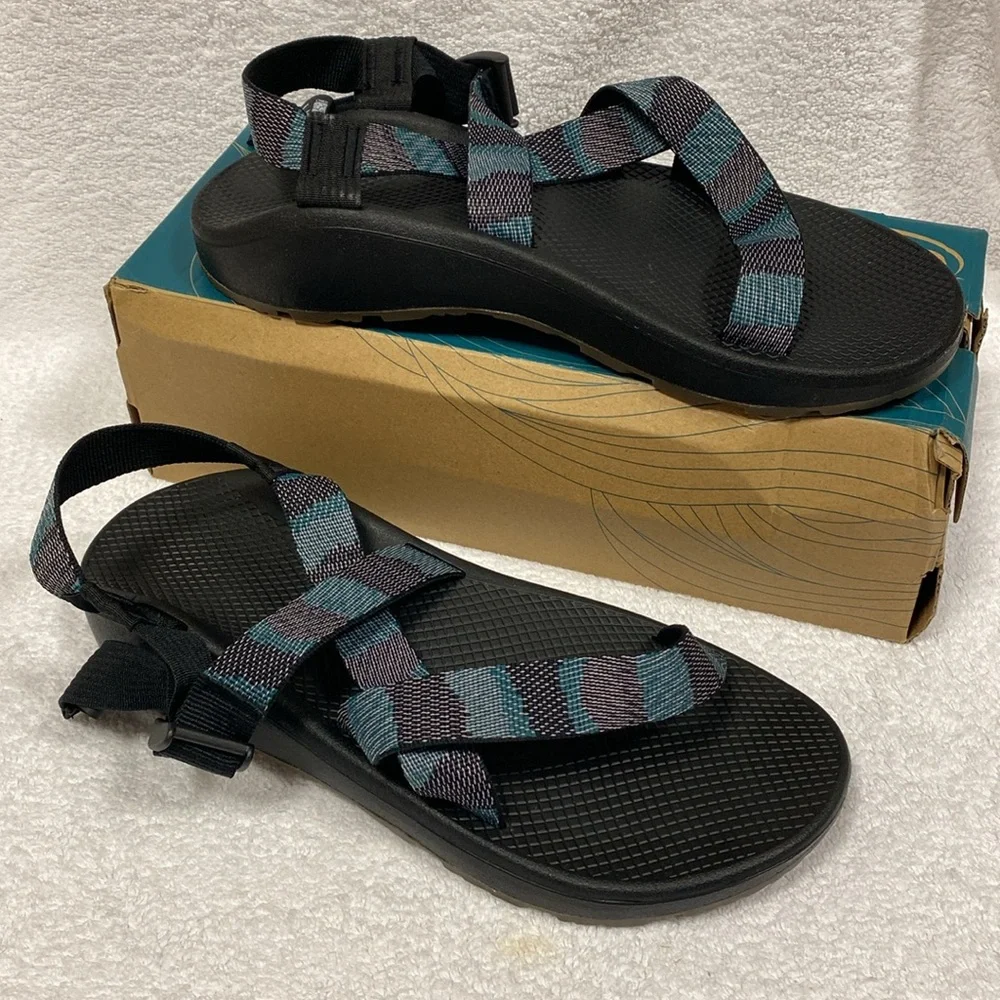 New Chaco Men's Zcloud Sandal weave black size 12